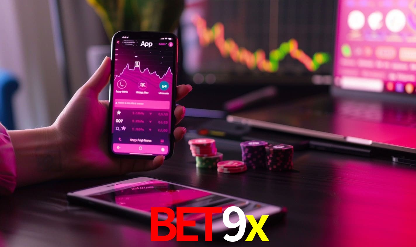 Comparação APP mobile vs versão web da bet9x